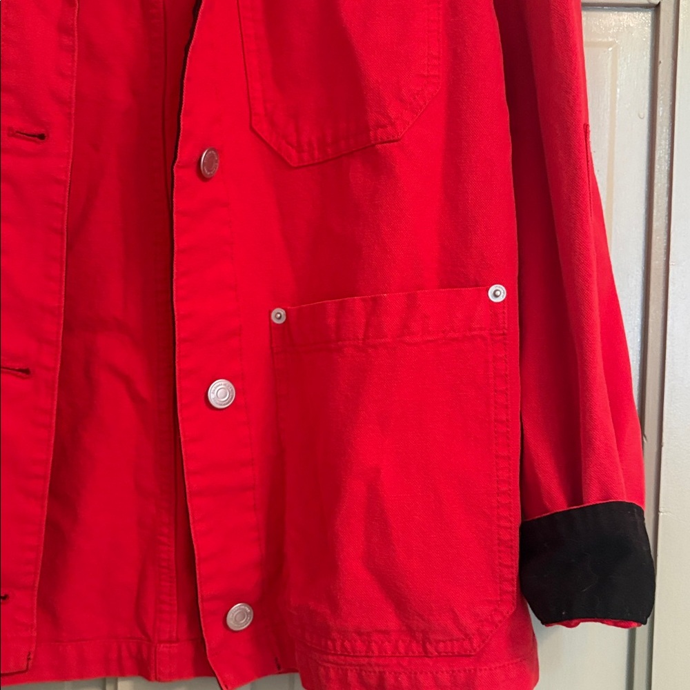 Vital Zara Red barn Jacket with Black Collar never worn XS - Picture 6 of 8